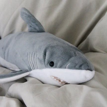 36cm/14.17inch Realistic Shark Plush, Soft Safe Stuffed Animal Pillow, For Play Stress Relief, Ideal Christmas Holiday Gift