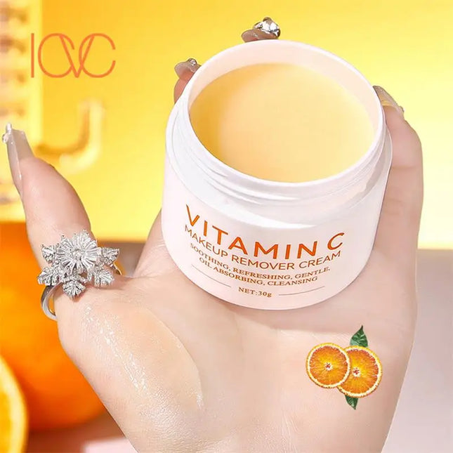 Gentle Vitamin C Facial Cleansing Balm Cream - Deep Cleansing & Makeup Remover, Brightening Face Wash For All Skin Types