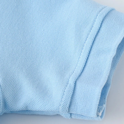 4-Piece Set Summer Boys & Girls Solid Color Short Sleeve T-Shirt Tops, Children's Fashion Collar Short Sleeve Class Uniform