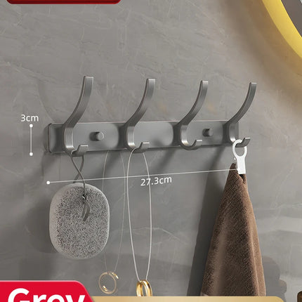 no drill Door Behind Hook Storage Wall Hanging Clothes Hanger Coat Hook Punch-free Hanger Bedroom Organizer Storage Kitchen Acce