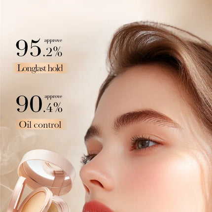 2 in 1 Double Layer Powder Cushion Clear Natural Lasting Brightening Sadoer Makeup Concealer Loose Powder Air Cushion BB Cream