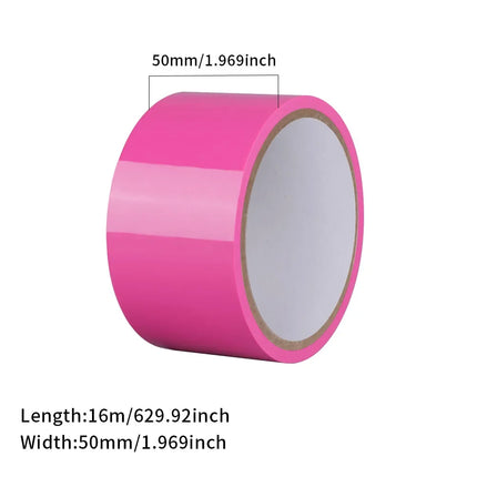 BDSM  Bondage Tape PVC Inviscid Binding Tape Electrostatic Static Adsorption Duct Tape for BDSM & Adult Play Restraints