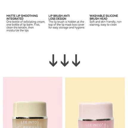 LEEINTO Honey Lip Balm Set Moisturizing Lip Balm Day and Night