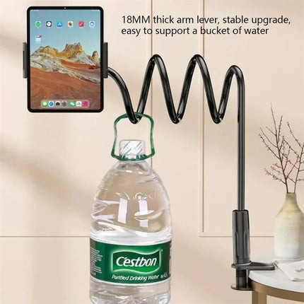 Lazy Gooseneck Long Arm Clip Bracket 360° Flexible Bedside Desktop Overhead Phone Holder For iPhone Samsung Live Stream
