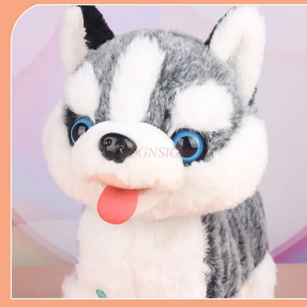 Tongue sticking out, dog touching, barking, children's electric toys, puppy walking, learning to speak, simulation plush