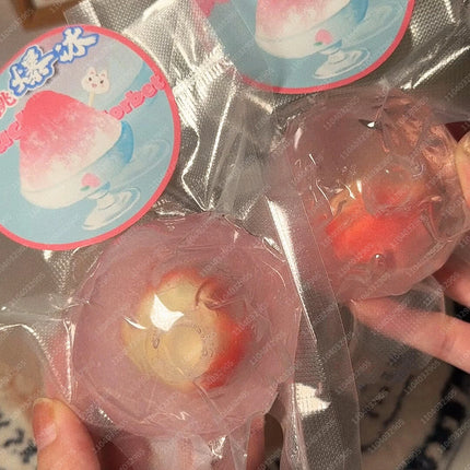 Slushie Fruit Stress Ball Squishy Shapable Non-bounce Slushy Squeeze Ball ASMR Crackling Sound Anti Stress Fidget Toys for Adult