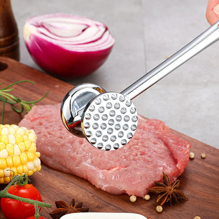 Aluminum Steak Metal Hammer Heavy Duty Meat Tenderer Heavy Durable Double Sided Meat Tenderer Household Kitchen Tools