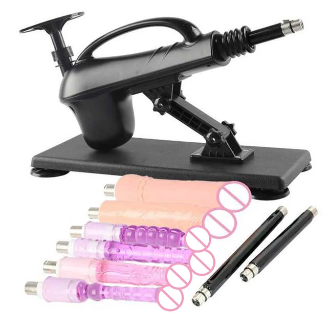 Portable Automatic Sex Machine with Big Dildo for Women Masturbation Pumping Gun for Couple Men Sex Toys