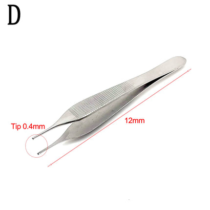 12.5cm Stainless Steel Dental Dressing Forceps Tissue Tweezer Extraction Hemostat Tool for Dentist Professional Dental tools