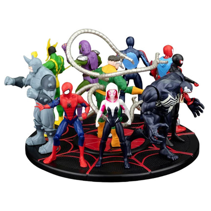 ZD Avengers Super Hero Iron Man Spiderman Gwen Action Figure Collectable Model Desktop Ornaments Toys Children Birthday Gifts