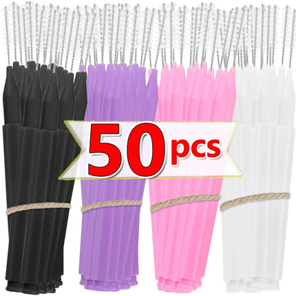 Disposable Mini Eyebrow Brush 50pcs Portable Eyelash Brow Lifting Brushes Applicators Eyelash Comb Lash Extension Beauty Brush