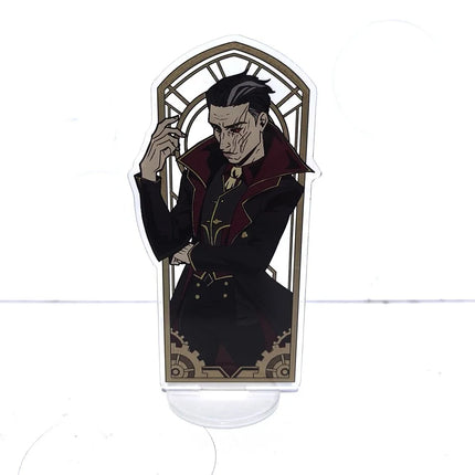 Hot League of Legends Arcane Game Peripherals Acrylic Stand Aso the King of Man the Sword Saint Desktop Display 15CM Collection