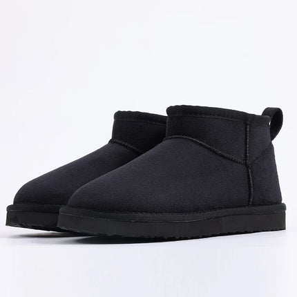 Luxury Winter Short Plush Snow Boots Cotton Shoes New Anti-suede Women Boots Casual Flat Nonslip Cotton Boots Mini Fur Boots