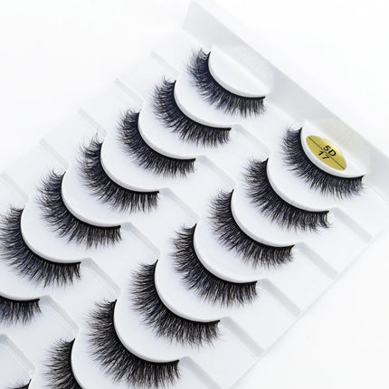 10 Pairs Mink Fake Eyelashes Faux 3D Natural Long False Eyelashes 3d Mink Lashes Soft Fluffy Lashes Extension Makeup Kit Cilios