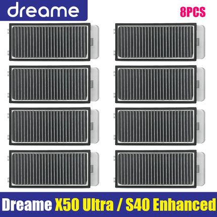 Dreame X50 Ultra / S40 Enhanced Edition Vacuum Cleaner Parts Main Roller Side Brush Hepa Filter Mop Cloth Dust Bag