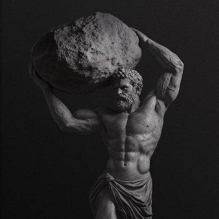 Alexander the Great Quote Motivational Wall Art Spartan Warrior Canvas Ancient Greek Poster Bronze Statue Sculpture Room Decor