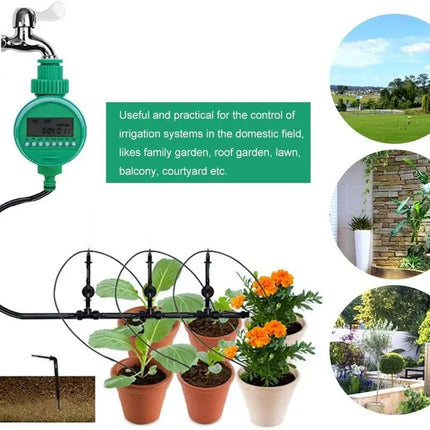 LCD Display Electronic Garden Watering Timer Automatic Irrigation Controller Intelligence Valve Watering Control Device