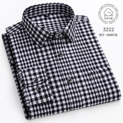 11XL Fits 160 KG Men's Flannel Shirts Long Sleeve Big and Tall 100 Cotton Men's Plaid Flannel Shirts Long Sleeve with Pockets