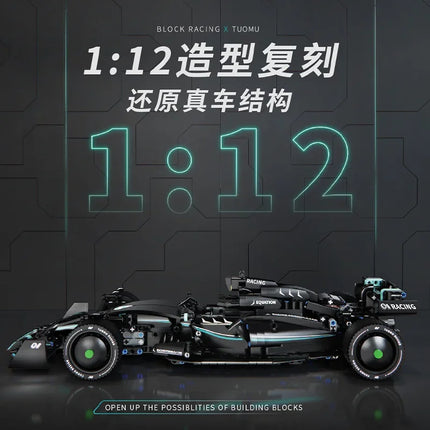 T3011 1157Pcs RC Technical F1 W13 E Performance Building Blocks Super Race Car Assembly Model Vehicle Toys Bricks for Boy Gifts