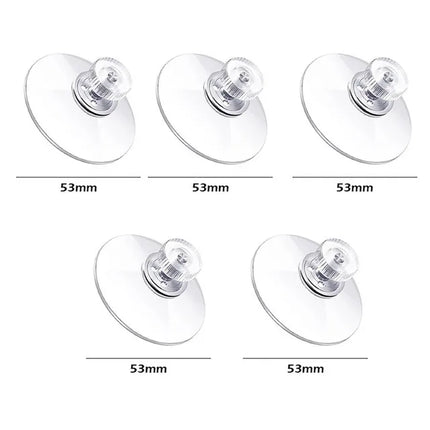 5/10Pcs Plastic Suction Cups PVC Sucker Pads Strong Adhesive Suction Holder with Screw Nut for Glass Bathroom Wall Door Window