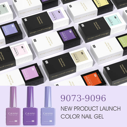 9ml CANNI Gel Nail Polish HEMA FREE TPO FREE Round Brush Gorgeous Color Soak Off UV LED Semi Permanent Gel Varnish Winter Nails