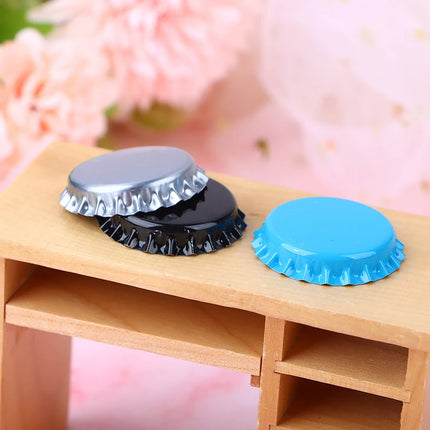 100 Pcs Crown Caps Homebrew Beer Caps Craft Beer Bottling Caps Oxygen Absorbing Seal Crown Caps for DIY Home Brewing Beer Tool
