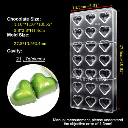 3D Polycarbonate Chocolate Molds Sphere Diamond Chocolate Bombs Bonbons Candy Bar Professional Confectionery Baking Pastry Tools