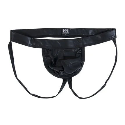 Men's Jockstrap Sexy Lingerie Faux Leather Underwear Erotic Panties Sex Male Thongs Underwear Low-Rise G-Strings