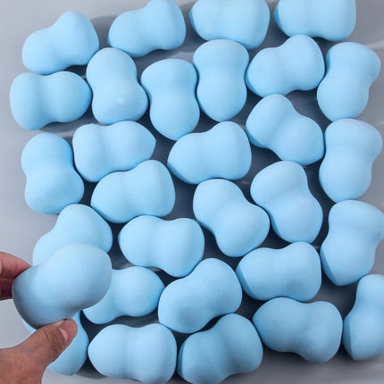 30Pcs Makeup Beauty Tools Set for Face, Large Sky Blue Makeup Sponge, Soft Sponge Puff,Friendly Face Cosmetic Applicators