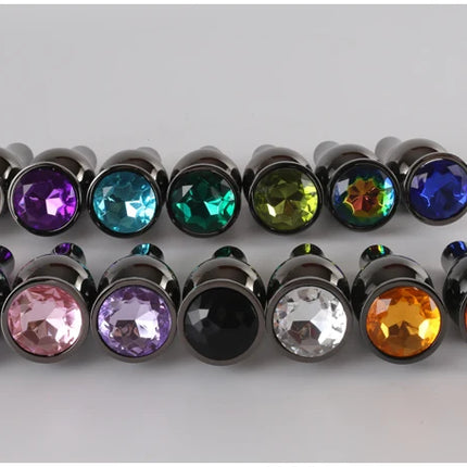 Gun Color Stainless Steel Anal Plug Dildo Sex Toys Products 3 Sizes Butt Plug For Women Sex Adult Game Prostate Massager