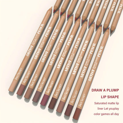7Pcs Lip Set Velvet Matte Lip Liner and Lip Oil Set Waterproof Long-Lasting Lip Liner Set Cosmetics