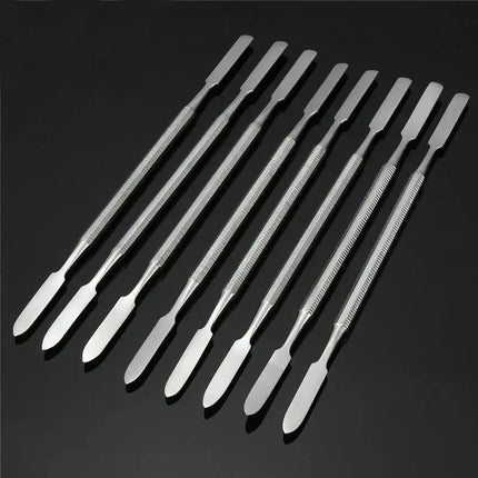 5/10Pcs Stainless Steel Mixing Spatula Tool Spatuler Rod Dental Nail Art Makeup Foundation Eyeshadow Mixing Stick Color Tools
