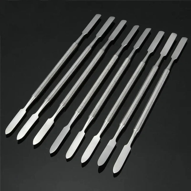 5/10Pcs Stainless Steel Mixing Spatula Tool Spatuler Rod Dental Nail Art Makeup Foundation Eyeshadow Mixing Stick Color Tools