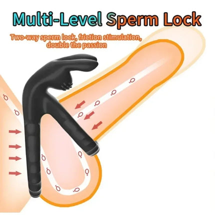 Cock Rings Silicone Ball Stretcher Delay Ejaculation TPE Penis Ring for Men Sex Toys Adjustable Semen Lock Ring SM Penis Sleeve
