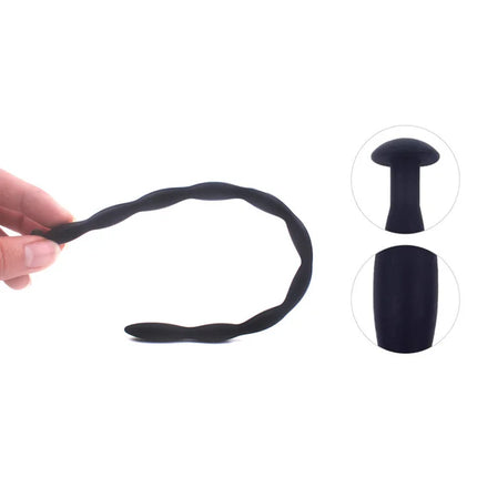 LILUPLAY Wavy Silicone Urethral Dilator Horse Eye Stimulation Adult Sex Toys for Men Gay Sounding Penis Plug Urethra Catheter