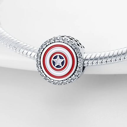 TOP 925 Sterling Silver Marvel Anime Avengers Lron Man Helmet Charms Fit Original Bracelet Womens Pendant Beads Jewelry Hot Gift