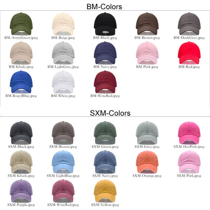 Custom Baseball Cap Embroidered Text Name Logo Soft Washed Cotton Dad Hats for Men Women ﻿ ﻿