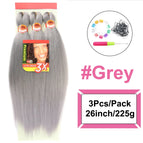 Grey / 26inches / 3Pcs/Lot