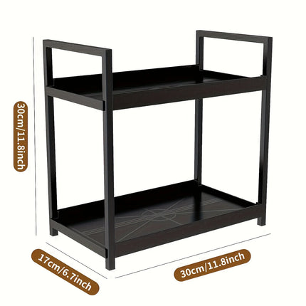 Countertop Bathroom Shelf, Integrated Vanity Table, Double-layer Skin Care Rack, Cosmetics Organizer for Home & Office Daily Use