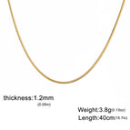1.2mm Gold color / 60cm