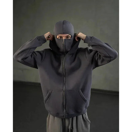 2025new  Autumn/Winter Women's Balaclava Y2K Gothic Harajuku Winter New Hooded Sportswear Women's Hooded Mask Zipper Sportswear