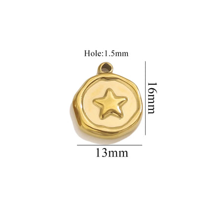 5pcs Stainless Steel Butterfly Flower Starfish Charms Jewelry Making Accessories DIY Women Earrings Necklace Jewelry Making Base