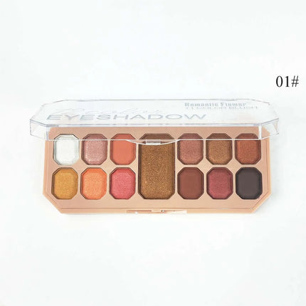 12 Color Eyeshadow Palette with Blush Long-Lasting Waterproof Face Makeup Set for Daily Use  Makeup Tray And Eyeshadow Box