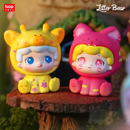2025 Trendy Pop Litter Dot Forest Wonderland Series Transparent Color Blind Box Mini Cute Grain Desktop Ornament Toy Gift