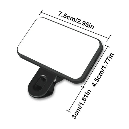 Mini Selfie Fill Light Rechargeable Portable Pocket Light 3 Modes Adjustable Brightness For Mobile Phone Computer LED Fill Light