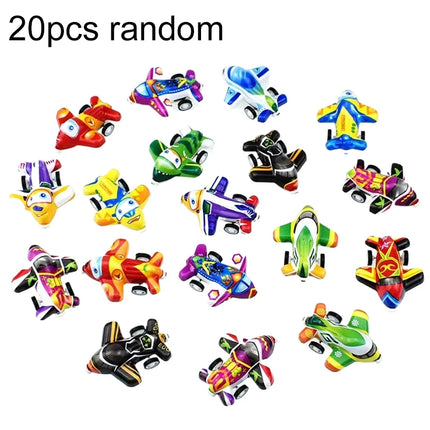 10/20pcs Pull Back Cars Plane Toys Cute Cartoon Plastic Toy Cars for Child Mini Car Model Funny Kids Toys Kindergarten Toys TMZ