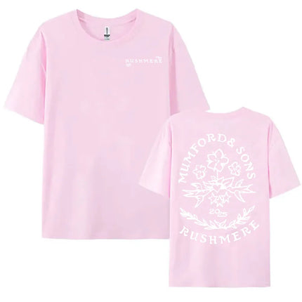 RUSHMERE Album 2025 Graphic T-shirt Folk Rock Band Mumford & Sons Printing Tshirts Cotton Men Women Summer T Shirts Hip Hop Tees