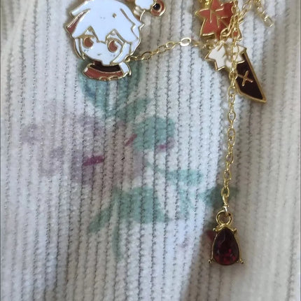 Wanderer Everlasting Lord of Arcane Wisdom Kaedehara Kazuha Venti Cosplay Pin Backpack Pendant Kawaii Accessorie Mascot Souvenir