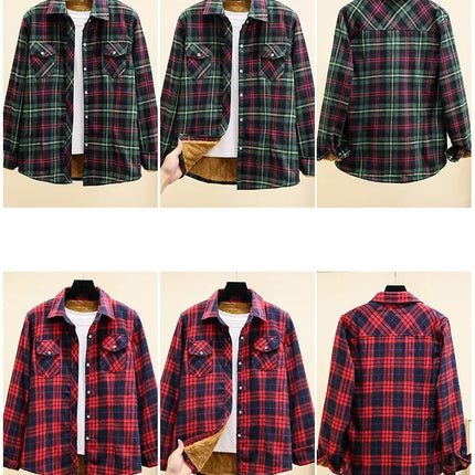 Thickened Fleece Winter Shirt Jacket for Women Casual Style Plus Size Slimming Design Versatile Autumn Winter Collection