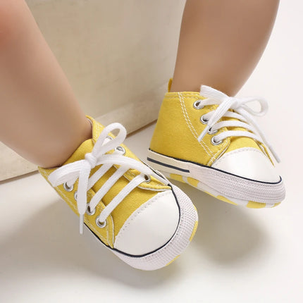 Infant Toddler Anti-slip Baby Shoes Baby Canvas Classic Sneakers Newborn Star Sports Shoes Baby Boys Girls First Walkers Shoes